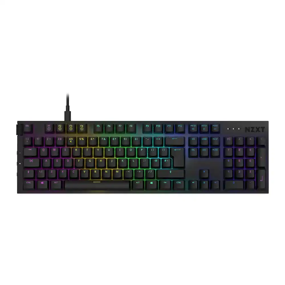 NZXT FUNCTION Gateron RGB Red Linear Modular Mechanical Gaming Keyboard